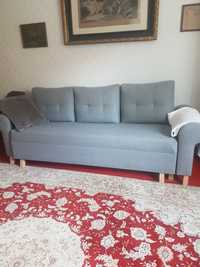 Sofa rozkładana szara