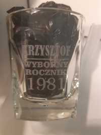 Szklanki do whisky 6 sztuk komplet Dla Krzysztofa 1981r.