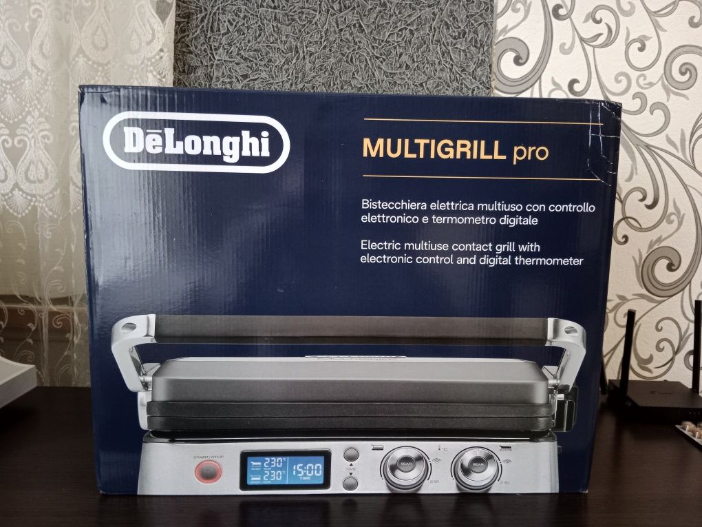 Гриль Delonghi CGH1012.SP + термощуп MultiGrill Pro