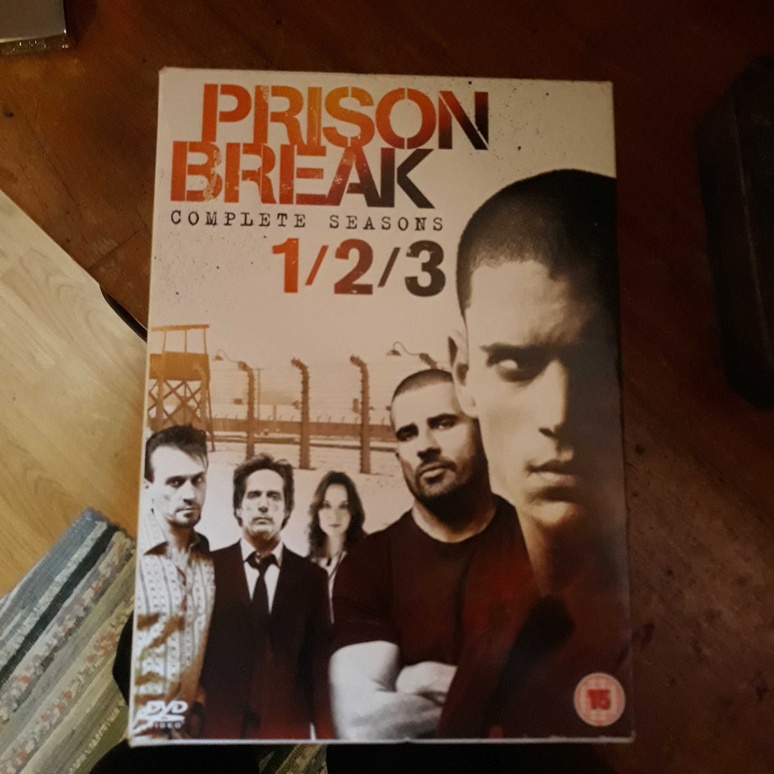 DVDs Prison break 1/2/3 serie completa