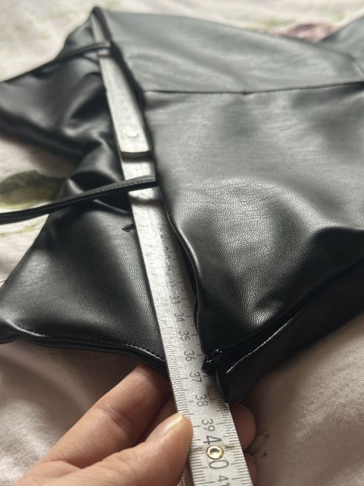 Sexy skórzana sukienka mini