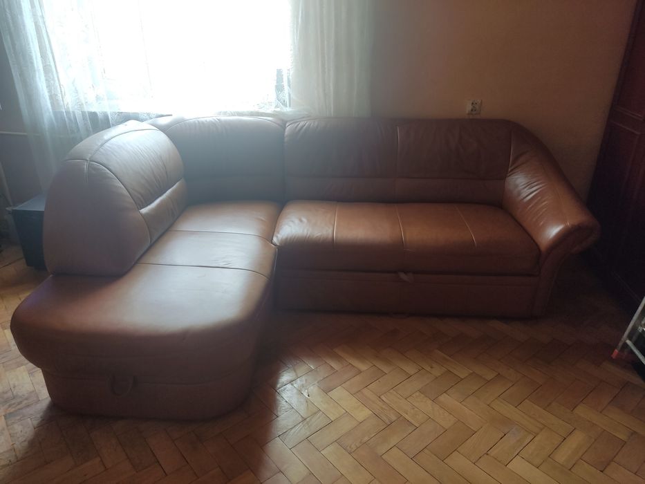 Narożnik skórzany + fotel