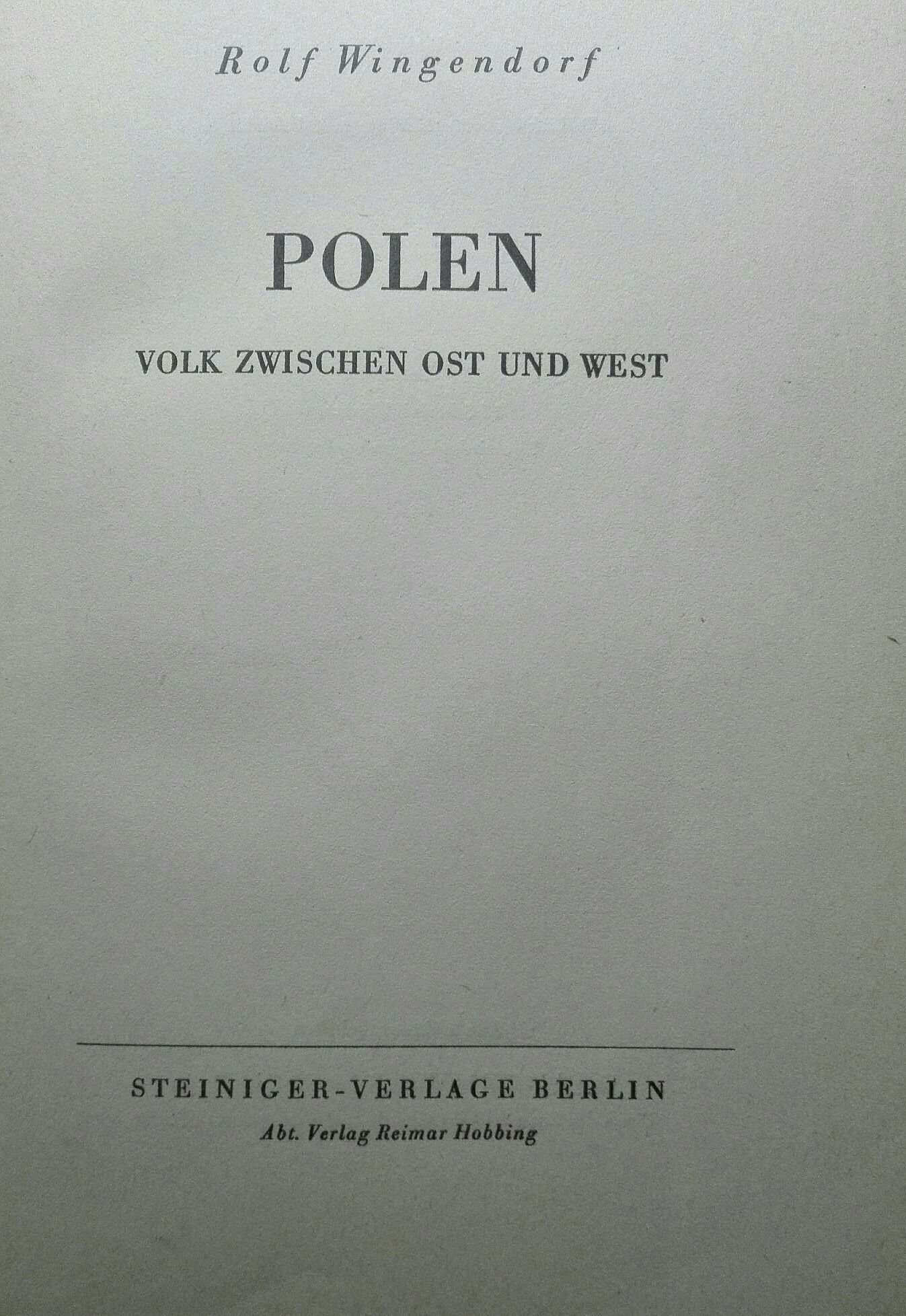 Sprzedam starą niemiecką książkę Wingendorf-Polen
