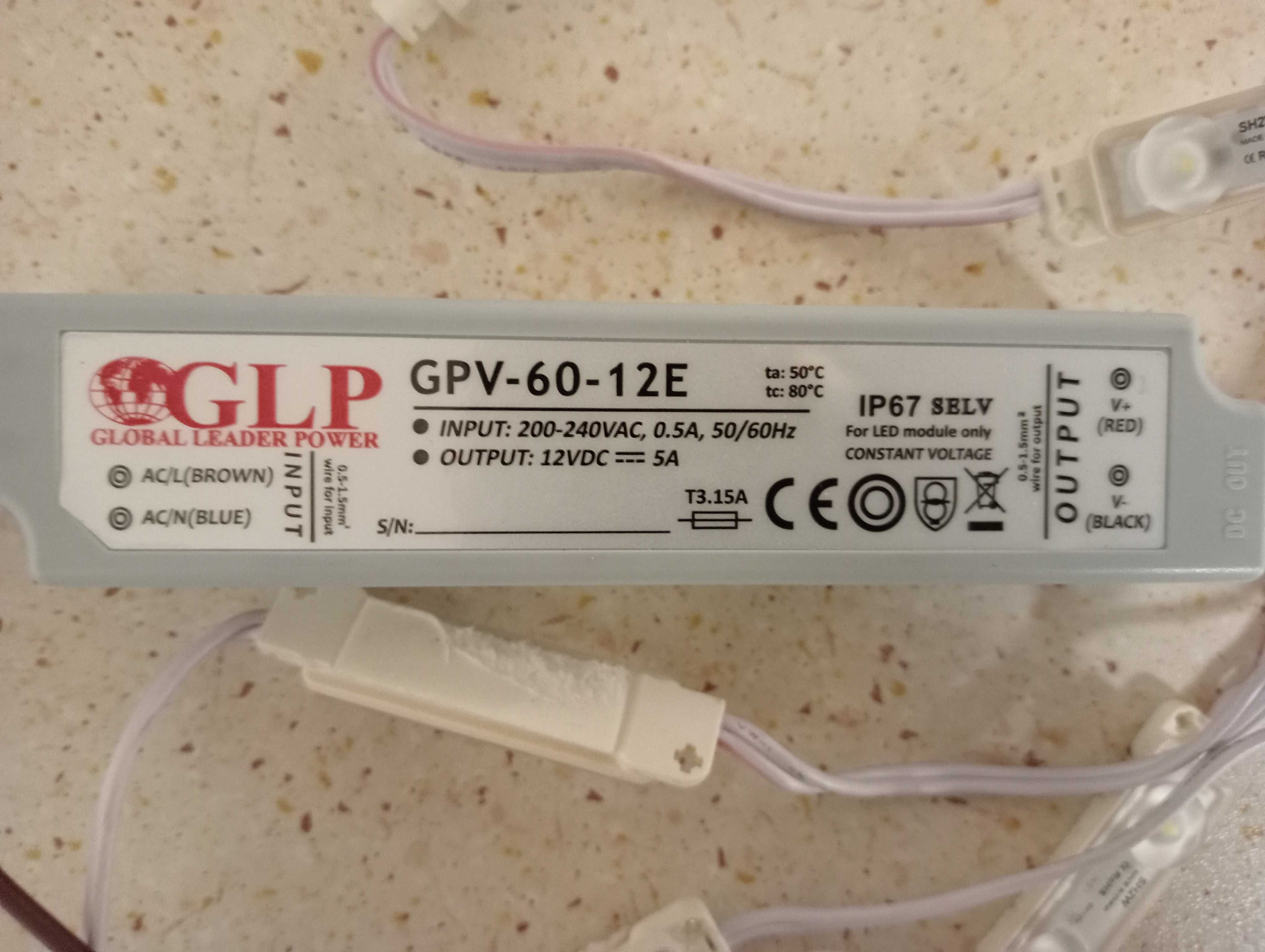Zasilacze LEDY tridonic GPV-60-12E CITY LENS V2  LG Innotek