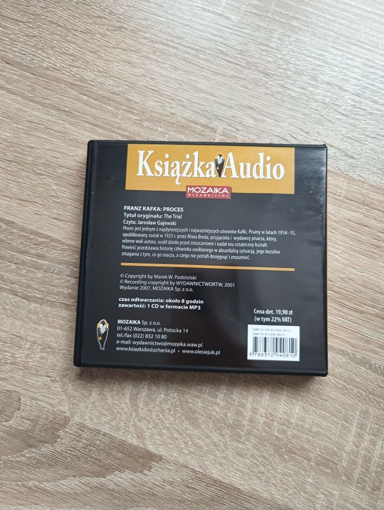 Franz Kafka "Proces" audiobook