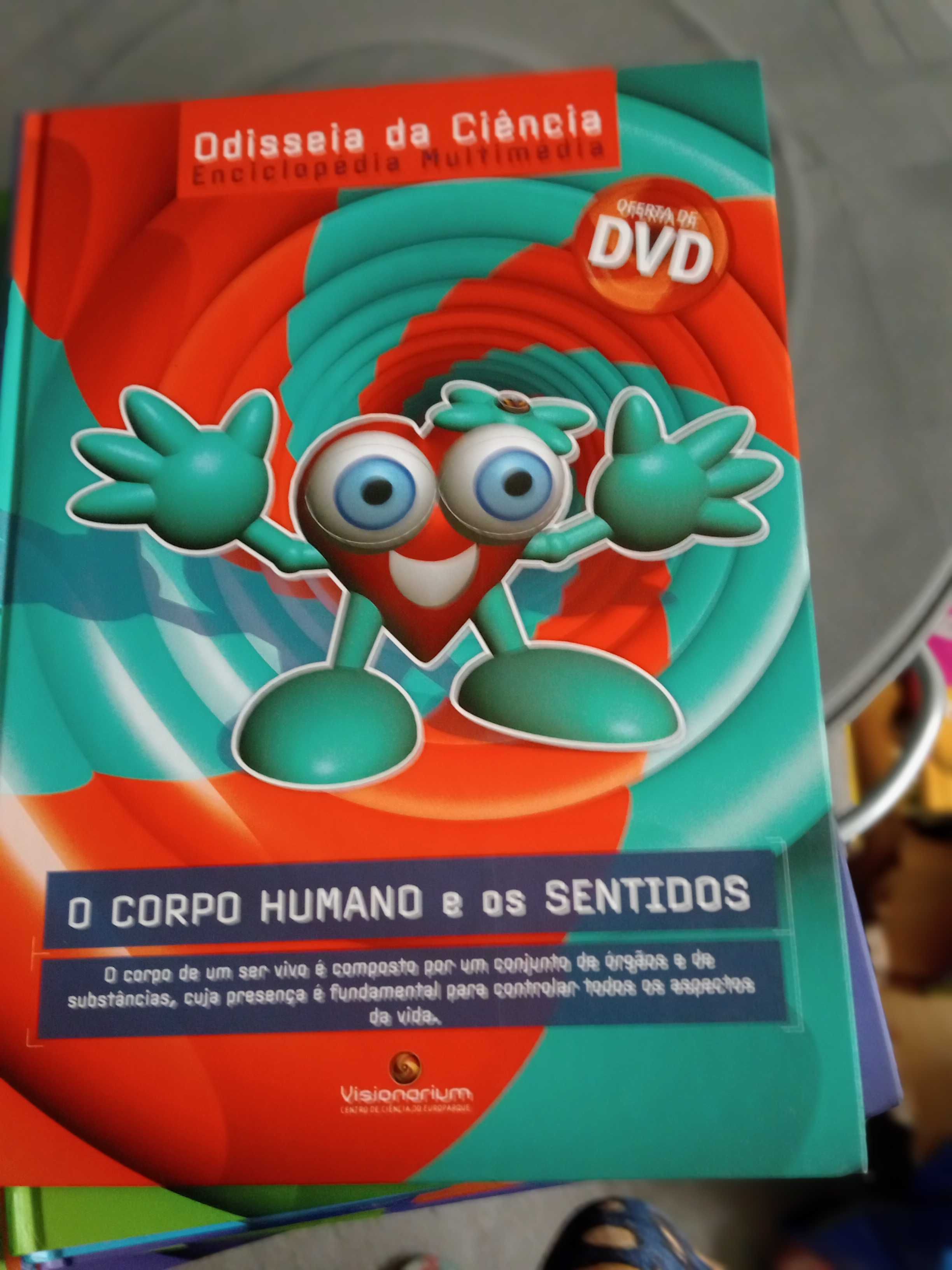 Vendo 11 livros odiseiavdo conhecimento com DVDs,novos