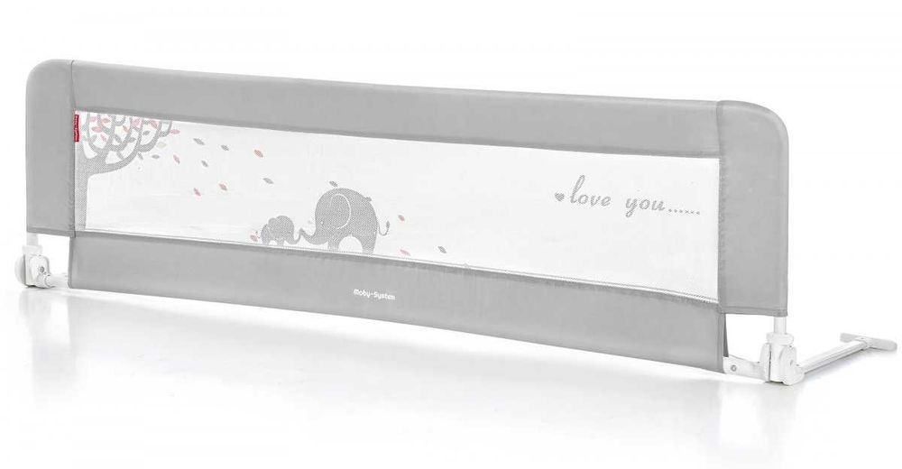 Barierka Ochronna dla dzieci  do Łóżka - bramka BED RAIL - kolor szary
