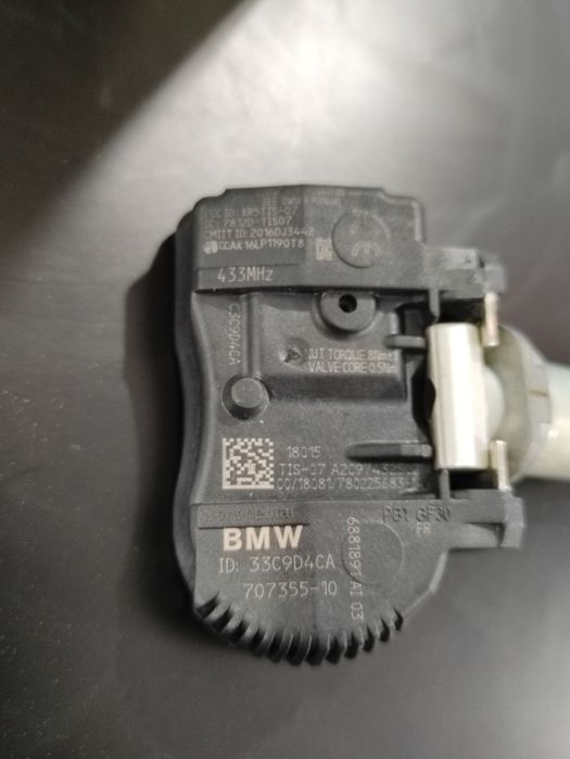 Válvula de pressão de pneus, peças originais BMW