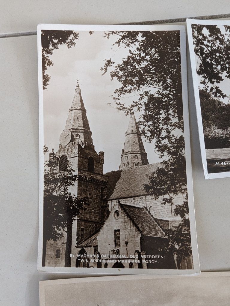 Widokówki Anglia przedwojenne pocztówki Aberdeen Westminster Abbey