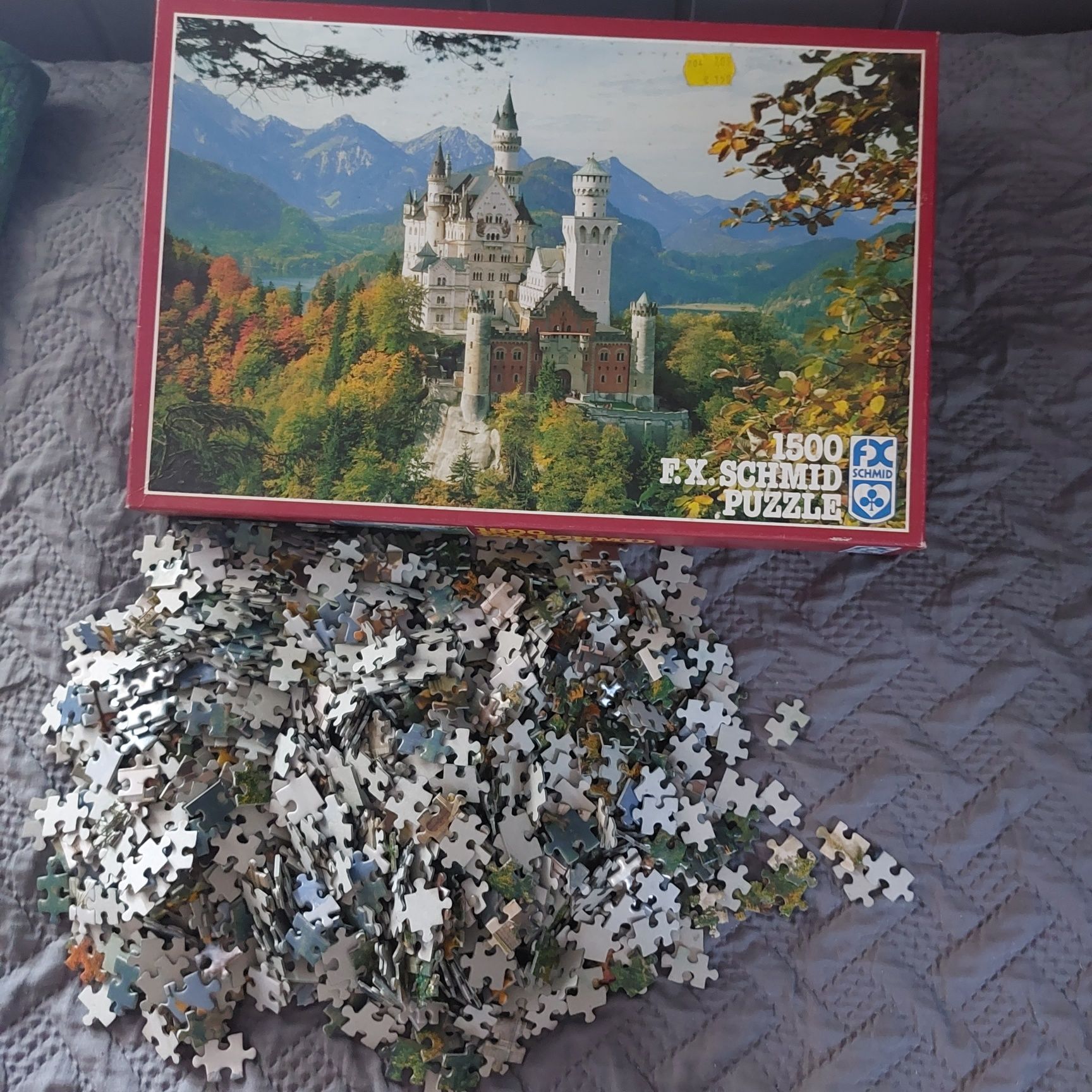 Puzzle 1500 elementów,  zamek,gra rodzinna , zabawka