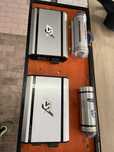 Amplificadores e condensadores audio auto carro