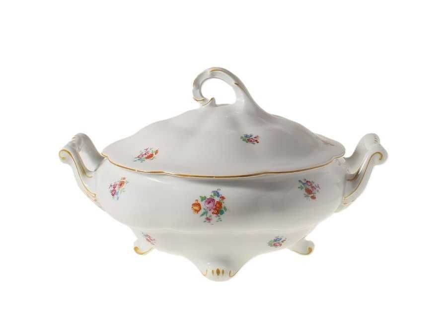 Waza do zupy serwis Charlotte porcelana śląska Koenigszelt l.30-40