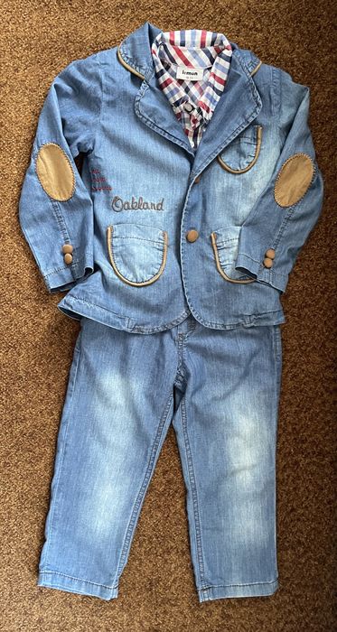 Стильний джинсовий костюм для хлопчика