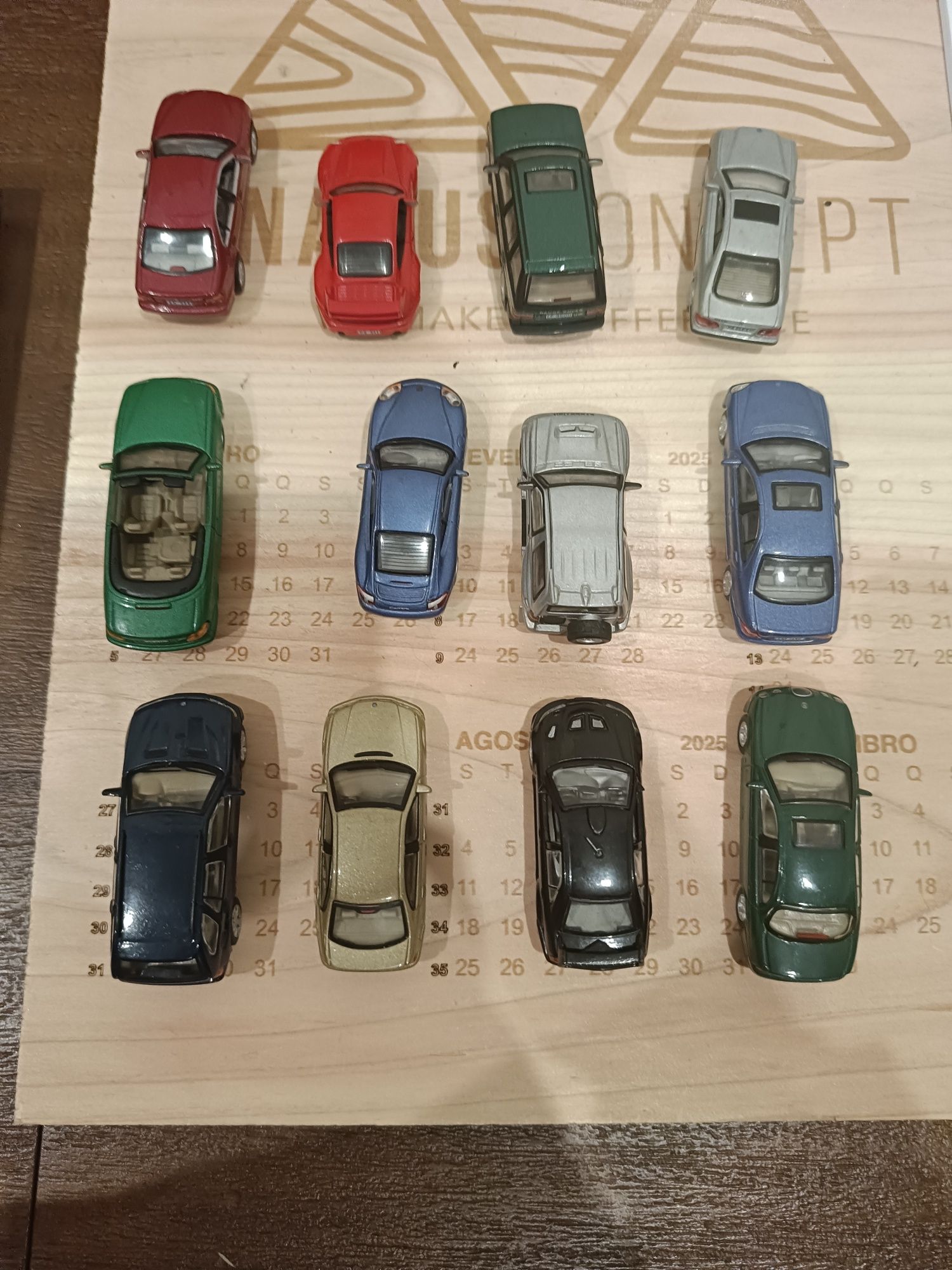 Coleção de carrinhos miniatura