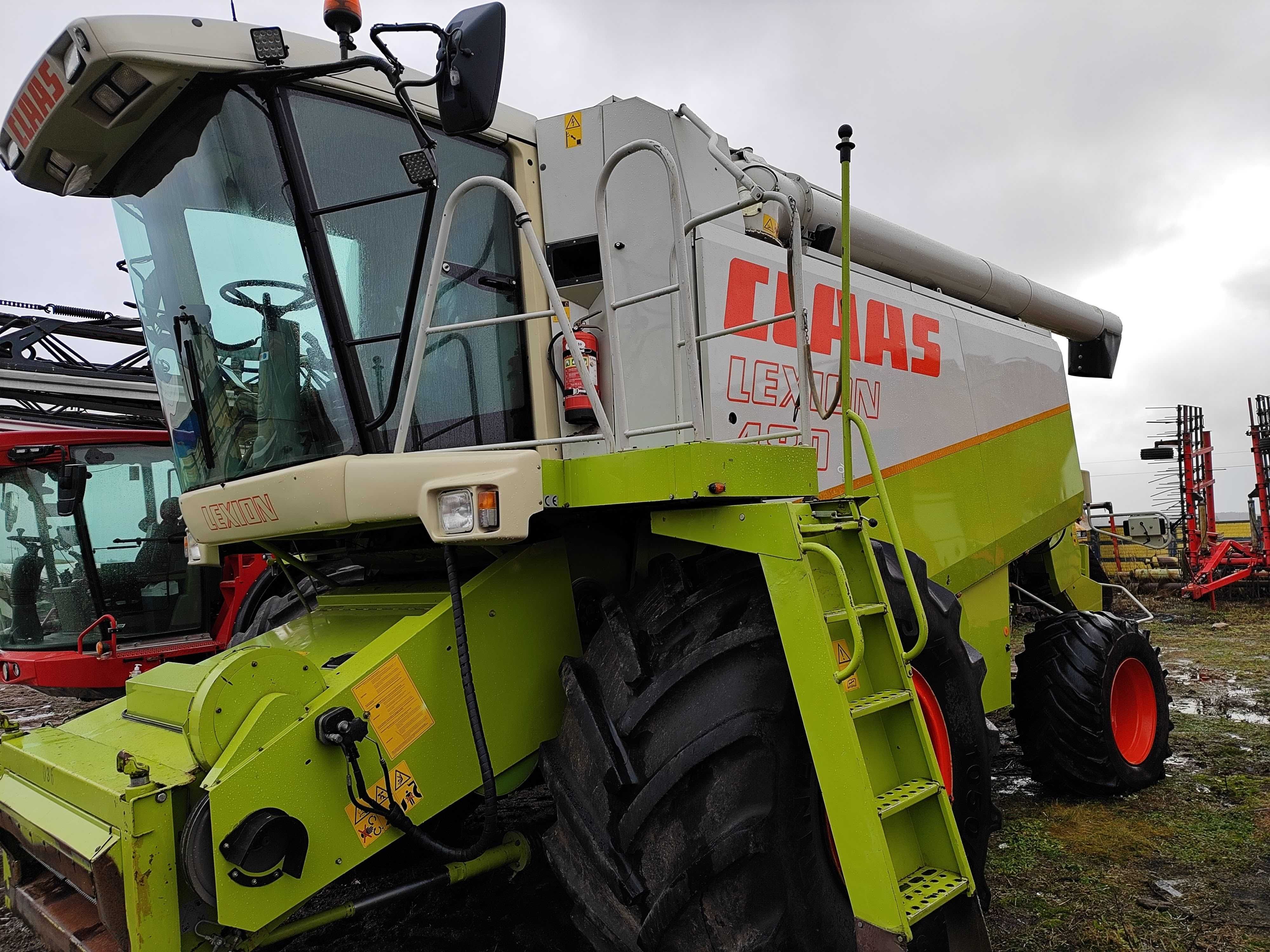 Claas Lexion 480 z hederem Claas Auto-Contour S750