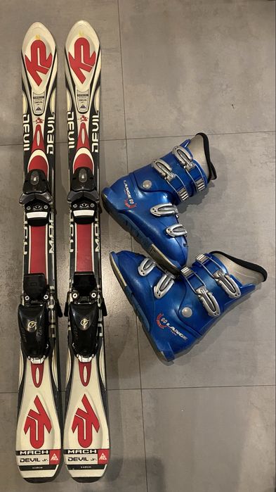 Narty dziecięce 112cm + buty