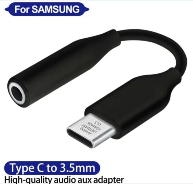 Kabel słuchawkowy adapter typuC do 3.5mm jack AUX Samsung Galaxy
