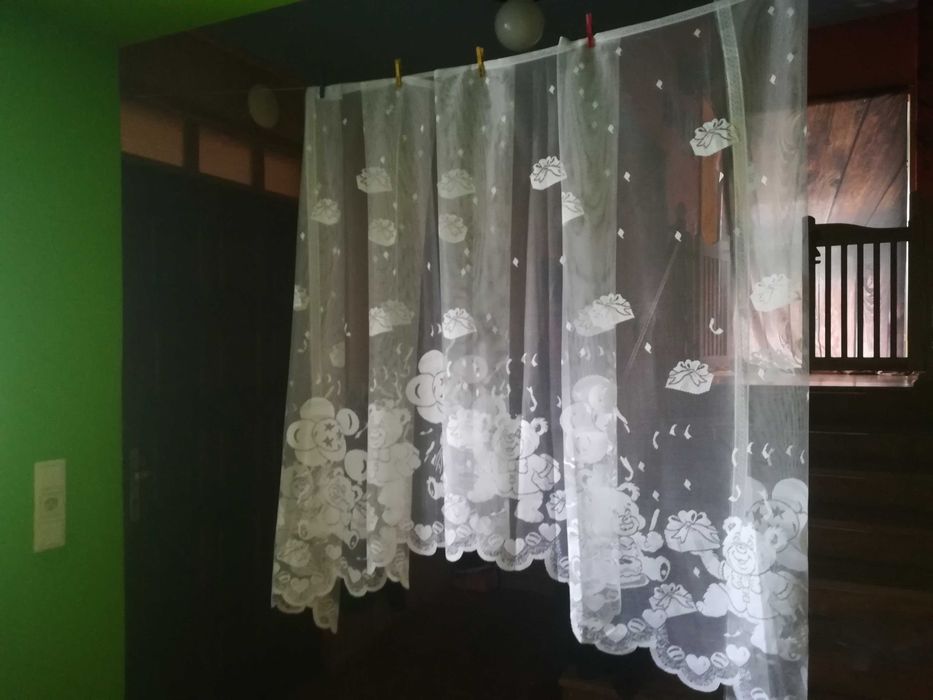 Misie,firanka żakardowa