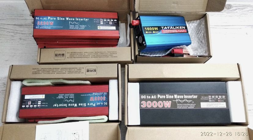 Інвектор 1000/2000 3000w Перетворювач напруги з 12v на 220v / инвертор
