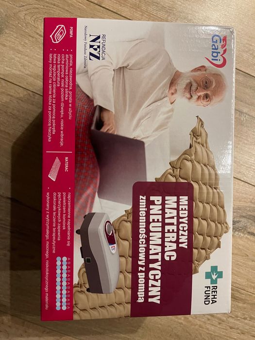 Materac pneumatyczny przeciwodleżynowy