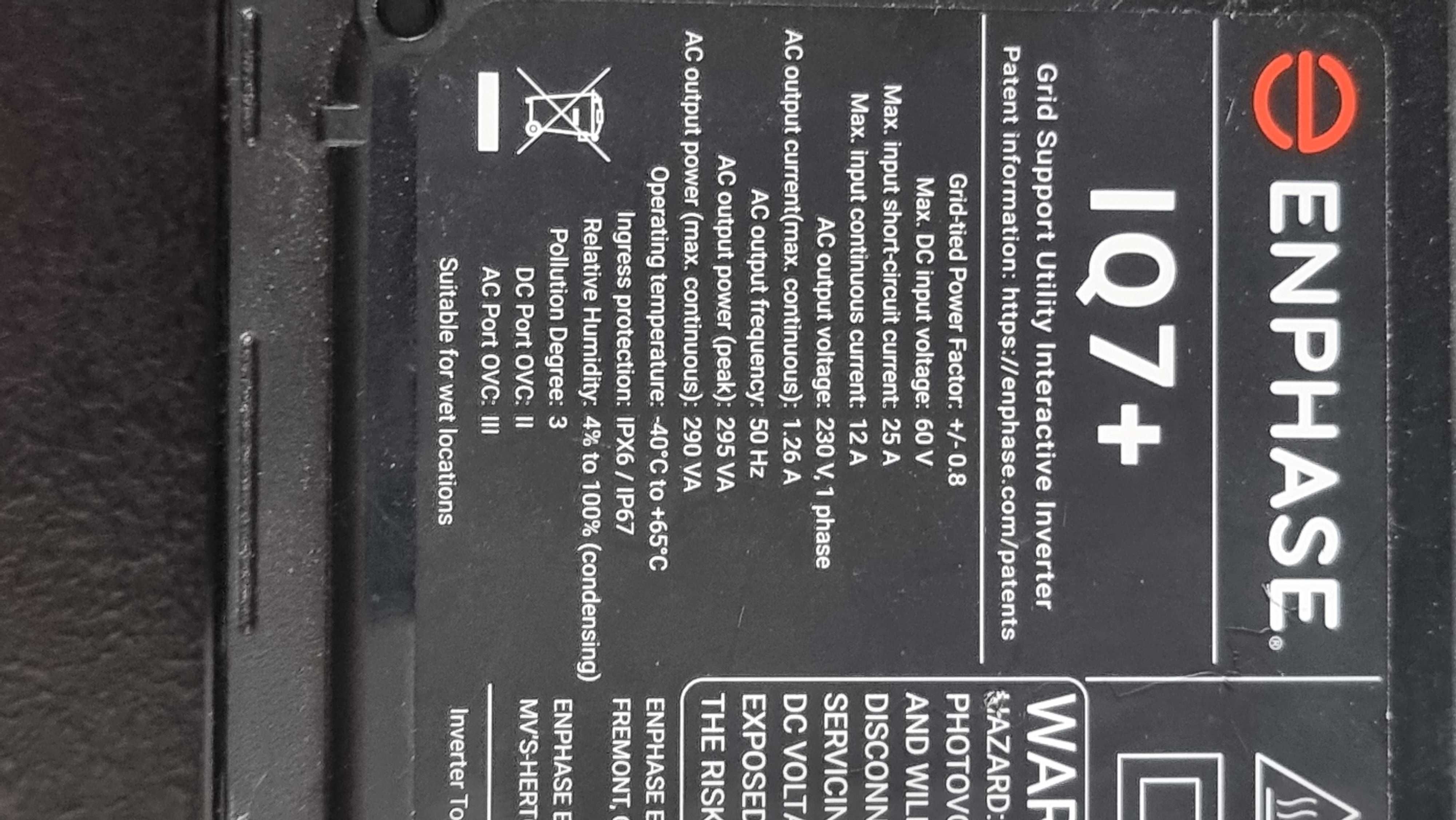 Enphase IQ7+ Mikroinwerter