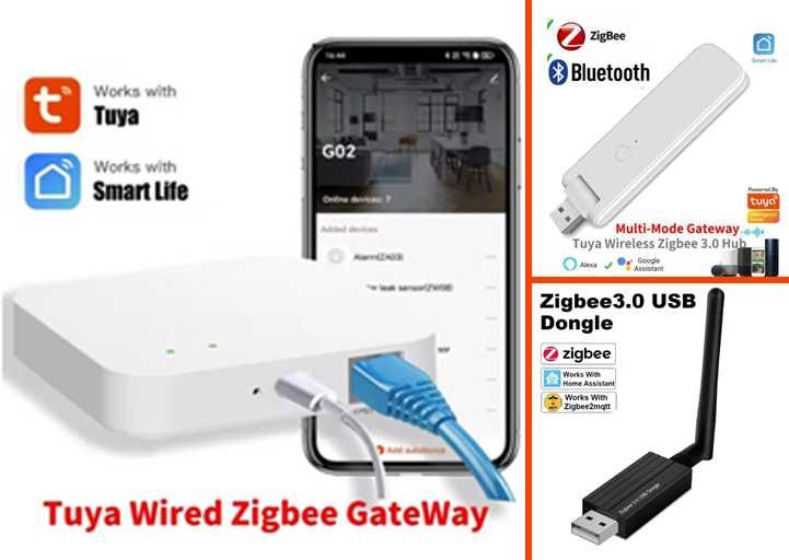 Multi-Mode шлюз Tuya Zigbee, Bluetooth, InfraRed
