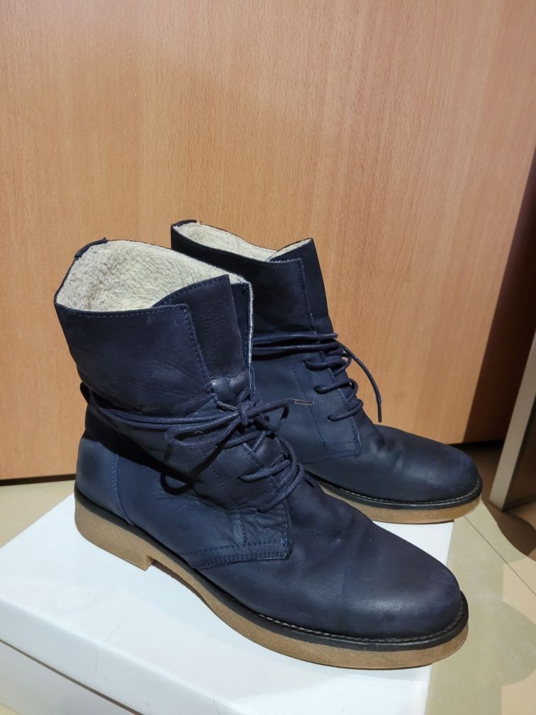 Buty zimowe ciepłe nubuk r.41