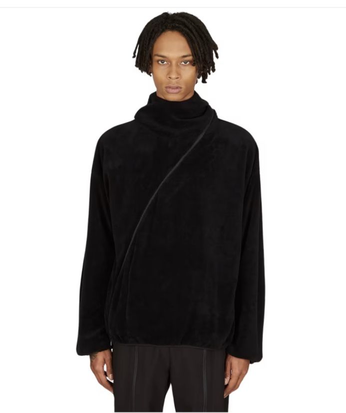 Post Archive Faction (PAF) 5.1 asymmetric-zip fleece hoodie
