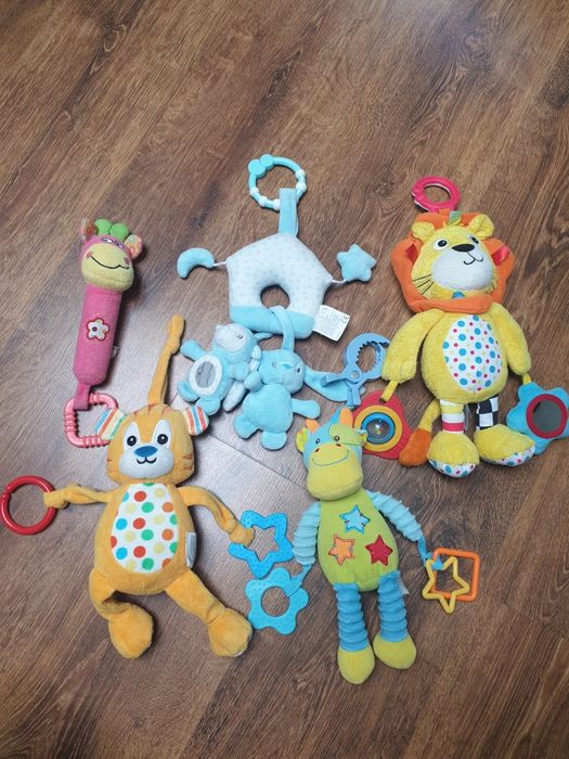Zawieszki, zabawki, grzechotki do wózka, 5 sztuk