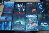 lote 9 filmes originais terror,scanners ,megapiranha etc