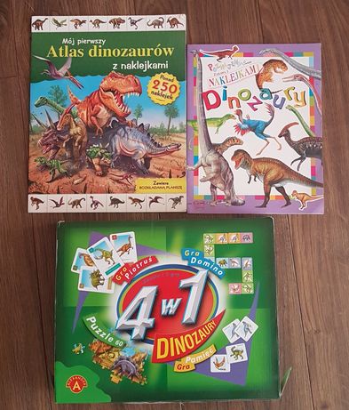 Gra edukacyjna Dinozaury + książeczki