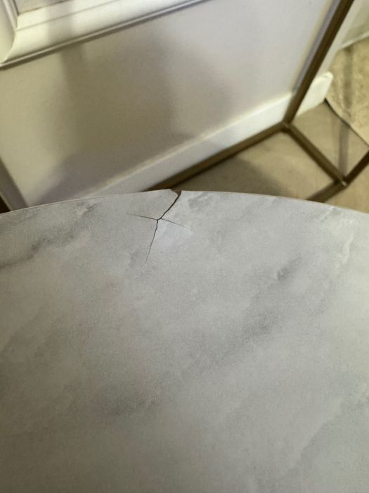 Dwa stoliki kawowe złote nogi marmurowe