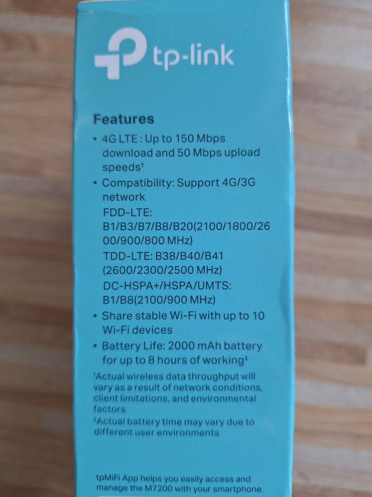 Модем 4G/3G + Wi-Fi роутер TP-Link M7200