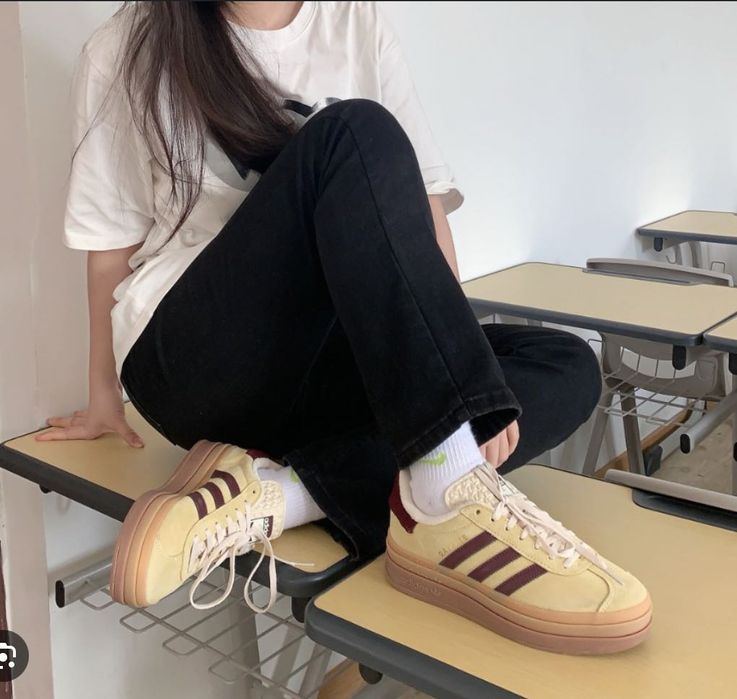 IF5937 Оригінал! нові жіночі кеди adidas gazelle bold xlg