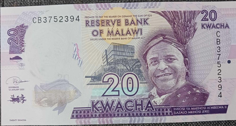 20 Kwacha Malawi 2020 r - mennicze