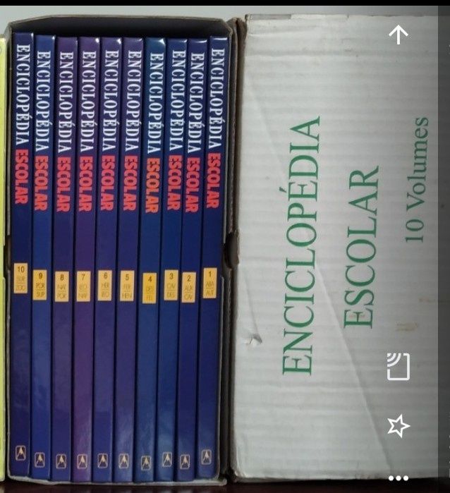 Enciclopédia Escolar - 10 livros novos na caixa original