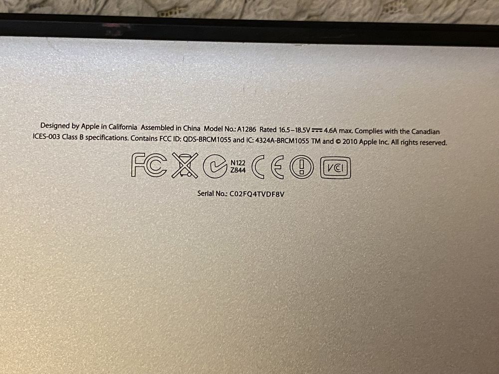 MacBook Pro 15.4”, 1 Tb