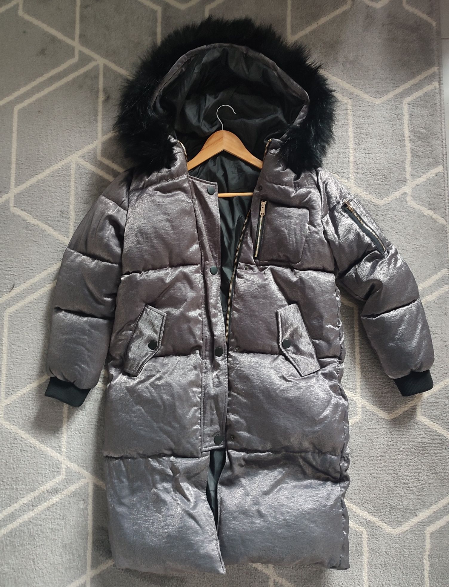 Kurtka-płaszcz pikowany zimowy 40-44