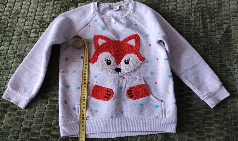 Тепла кофта світшот з лисичкою