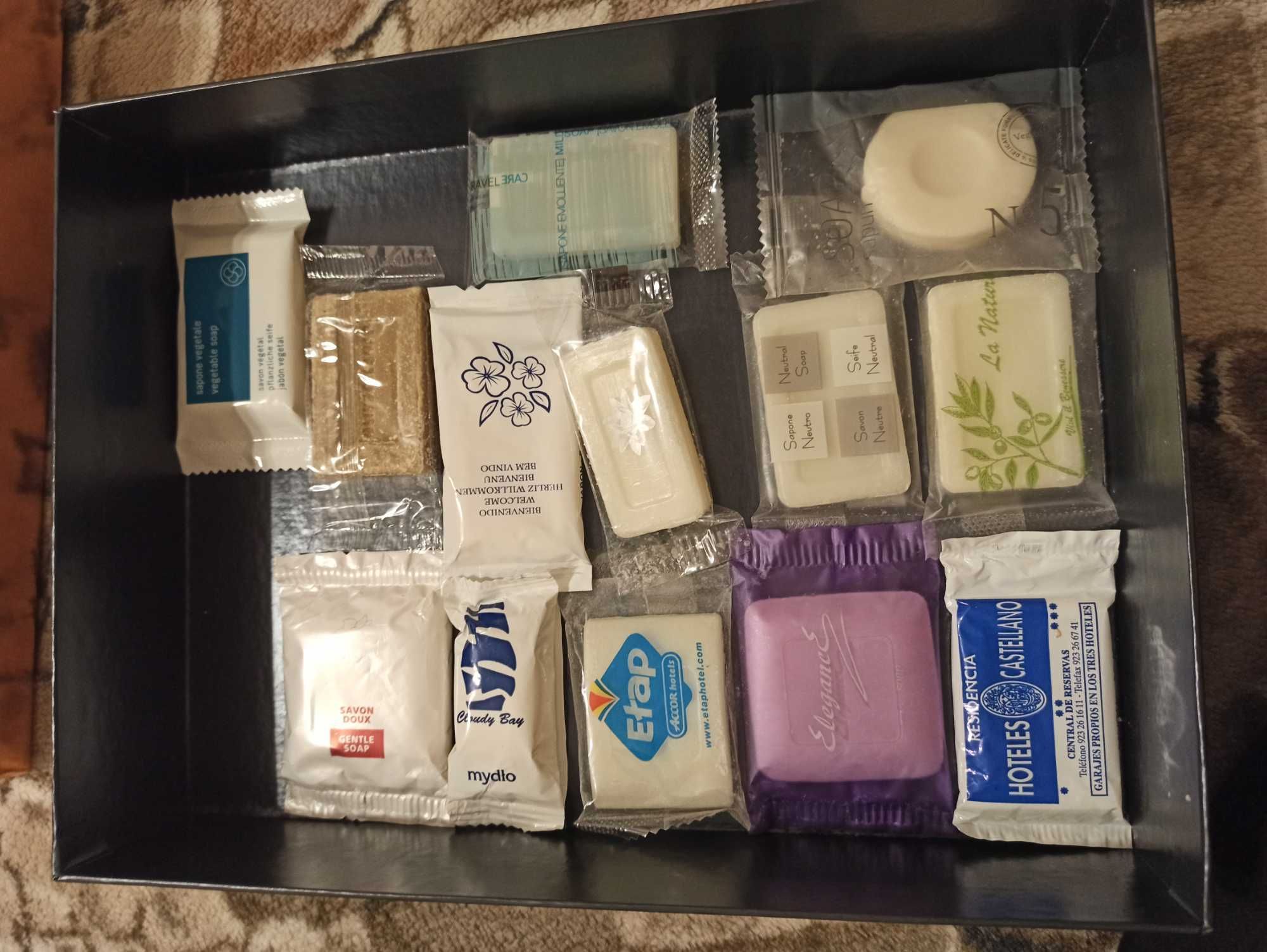 Kolekcja mydło - mydełka hotelowe