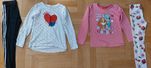 Bluzki+legginsy r. 128-134