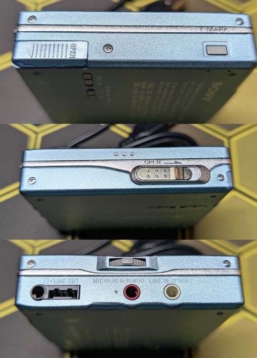 Пишучий мінідисковий (Minidisc) плеєр Sony Walkman MZ-R91. Відеоогляд