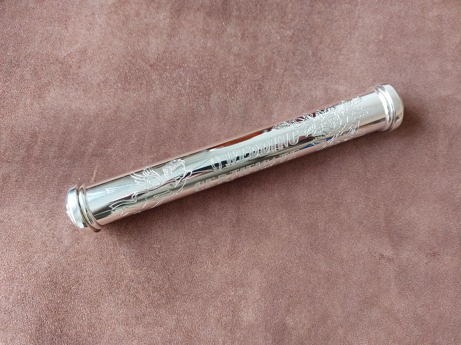 Тубус свдебный сертификат, свадебный антураж, весiльний, подарочный