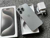 iPhone 15 Pro Max 256GB NATURAL Titanium Grey Szary Bateria 97% +SZKŁ