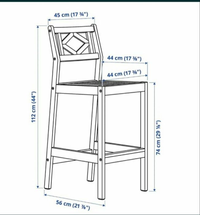PROMO wyspa do mieszkania Bondholmen stół i 4 hokery fotele