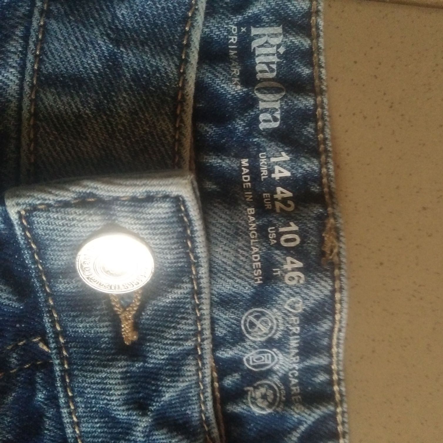 Spódnica maxi jeansowa XL Rita Ora