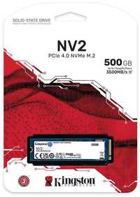 SSD диск Kingston NV2 500GB M.2 2280 NVMe PCIe 4.0 x4