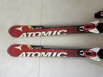 Narty Atomic SL Race 163 cm + wiązania + buty Rossignol + kijki