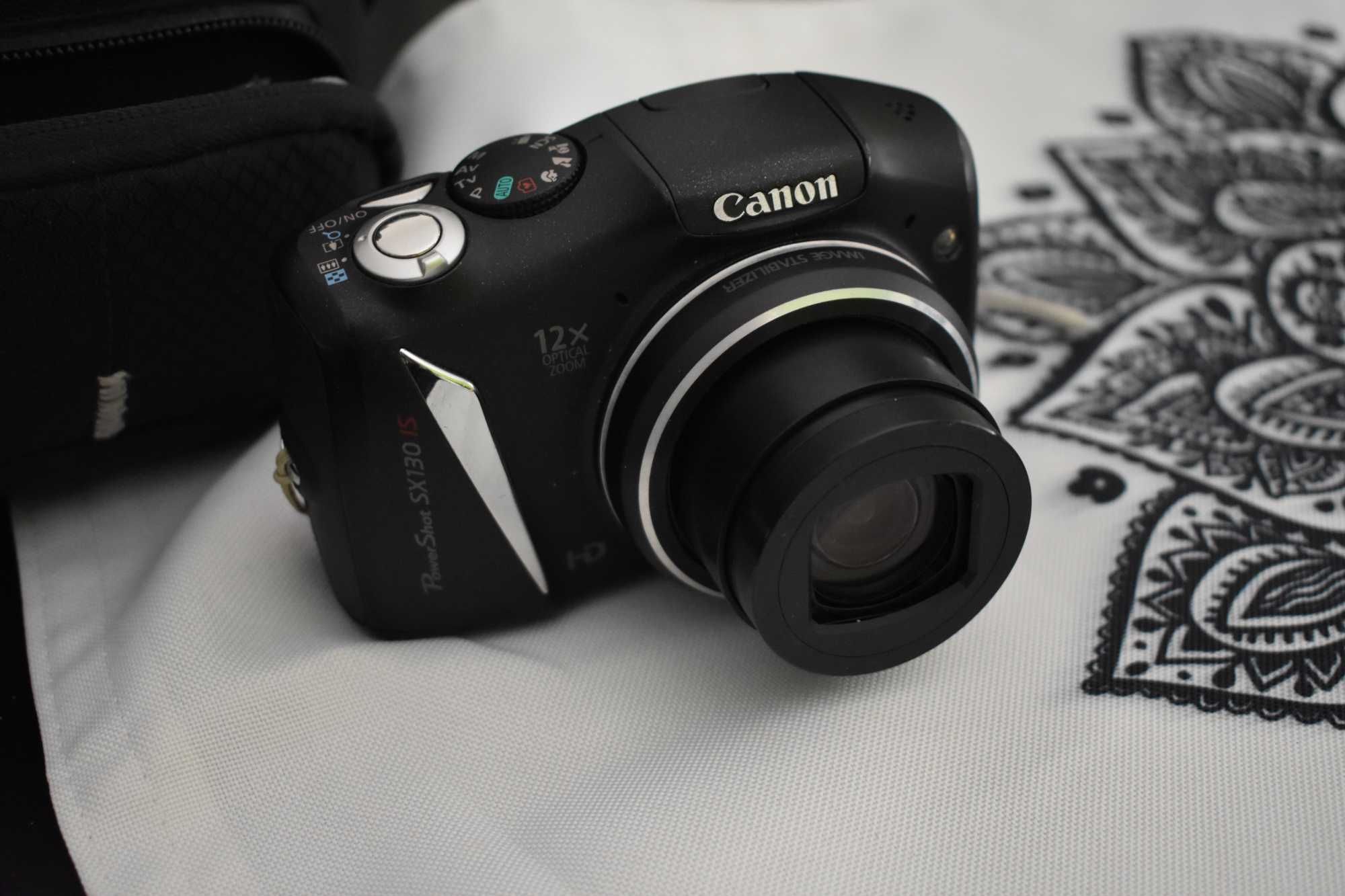 Camera Fotográfica Canon PowerShot SX130 IS c/ acessórios