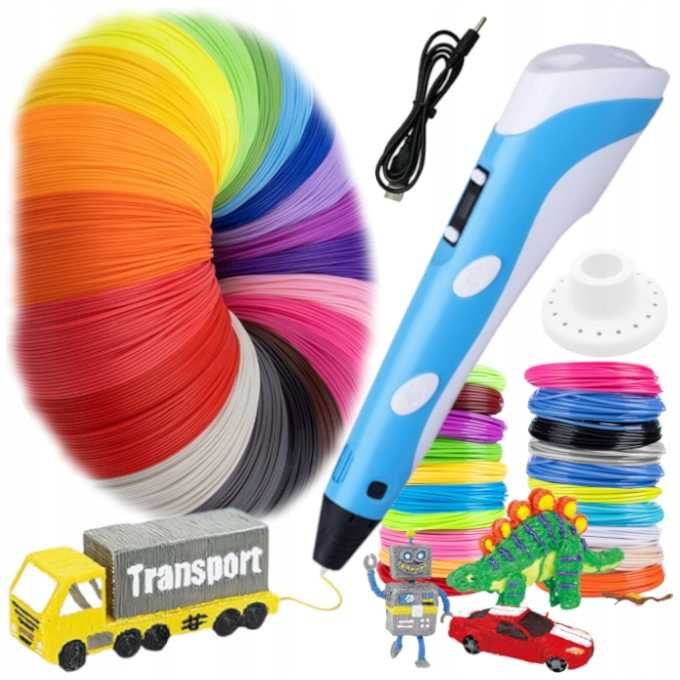 DŁUGOPIS 3D dla dzieci DRUKARKA 3D + wkłady 10M